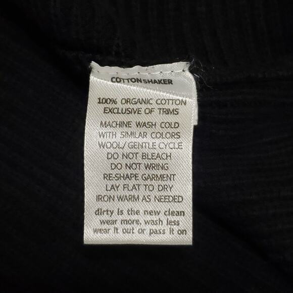 Toad&co Mens Emmett 1/4 Zip Pullover Sweater Black Organic Cotton Sz Small - Picture 7 of 12